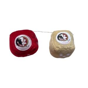 Florida State University FSU Seminoles Fuzzy Hanging Dice
